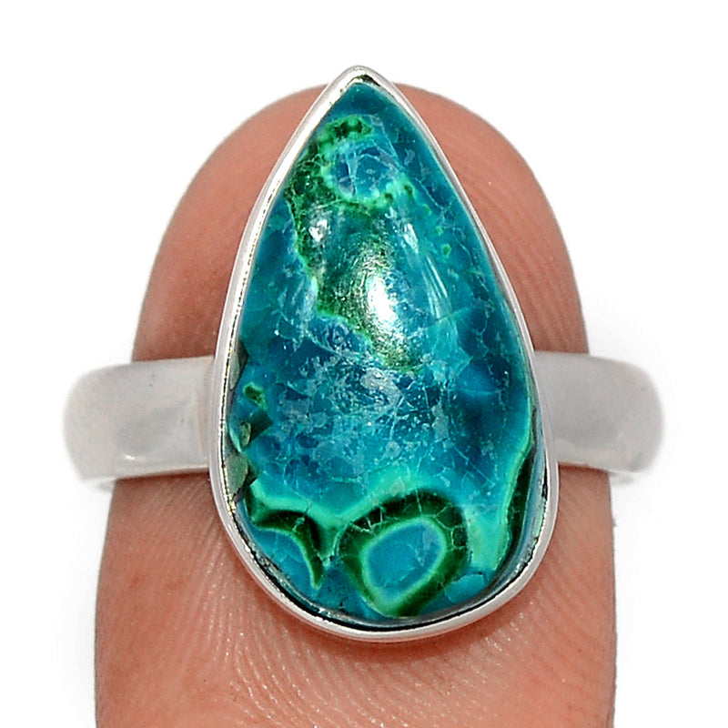 Malachite In Chrysocolla Ring - MICR1440