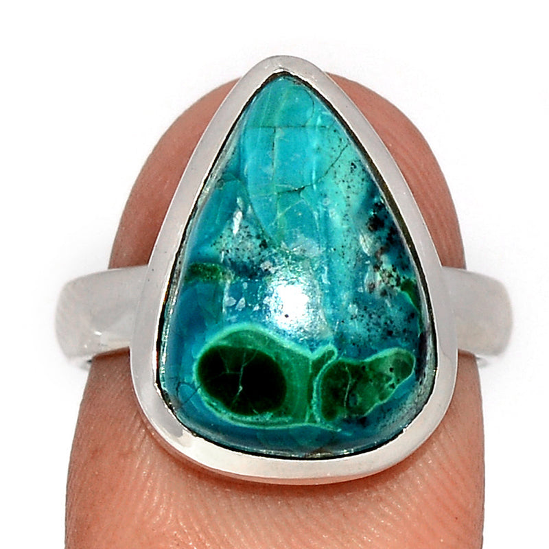 Malachite In Chrysocolla Ring - MICR1452