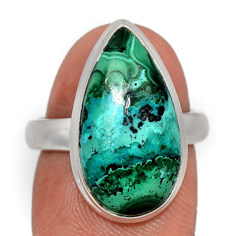 Malachite In Chrysocolla Ring - MICR1456