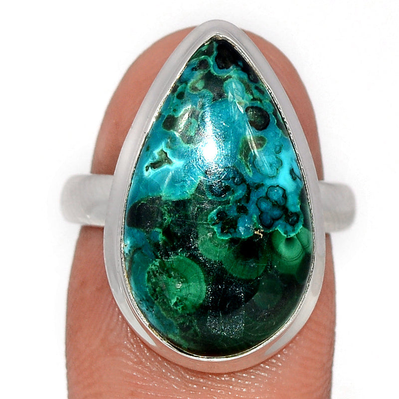 Malachite In Chrysocolla Ring - MICR1459