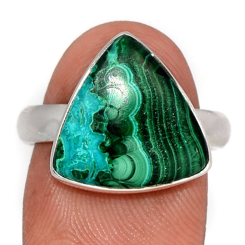 Malachite In Chrysocolla Ring - MICR1463