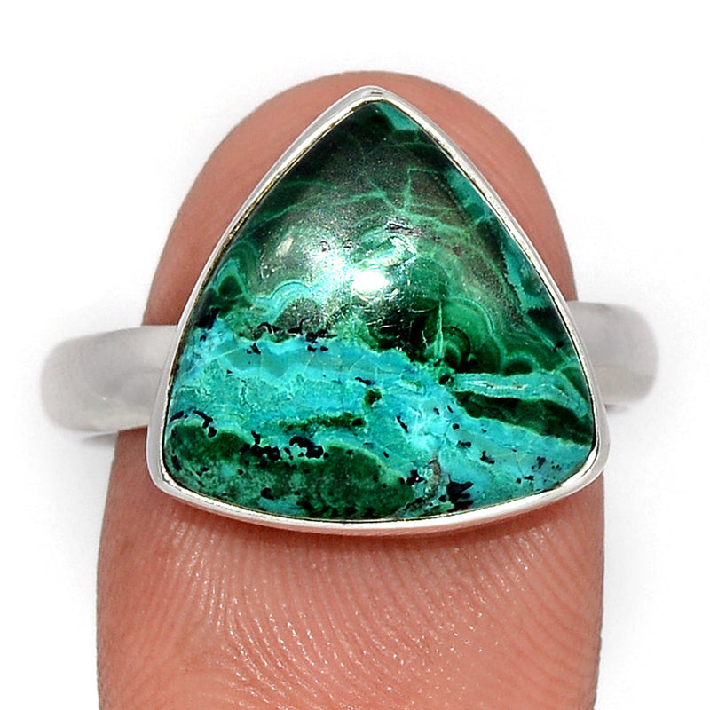 Malachite In Chrysocolla Ring - MICR1466