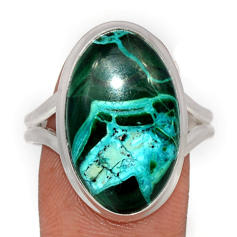 Malachite In Chrysocolla Ring - MICR1467