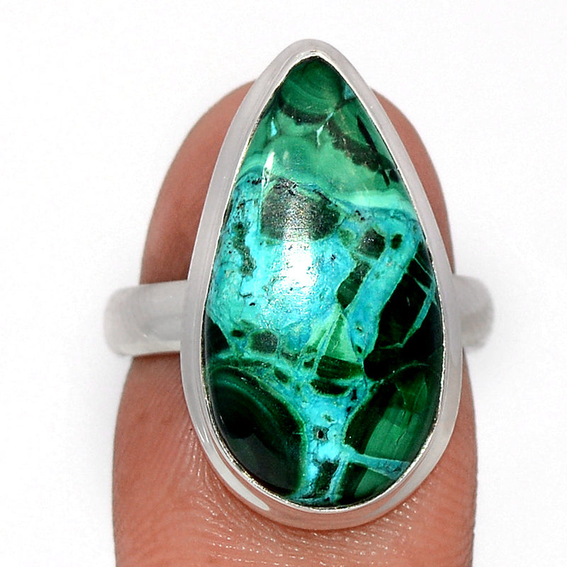 Malachite In Chrysocolla Ring - MICR1471