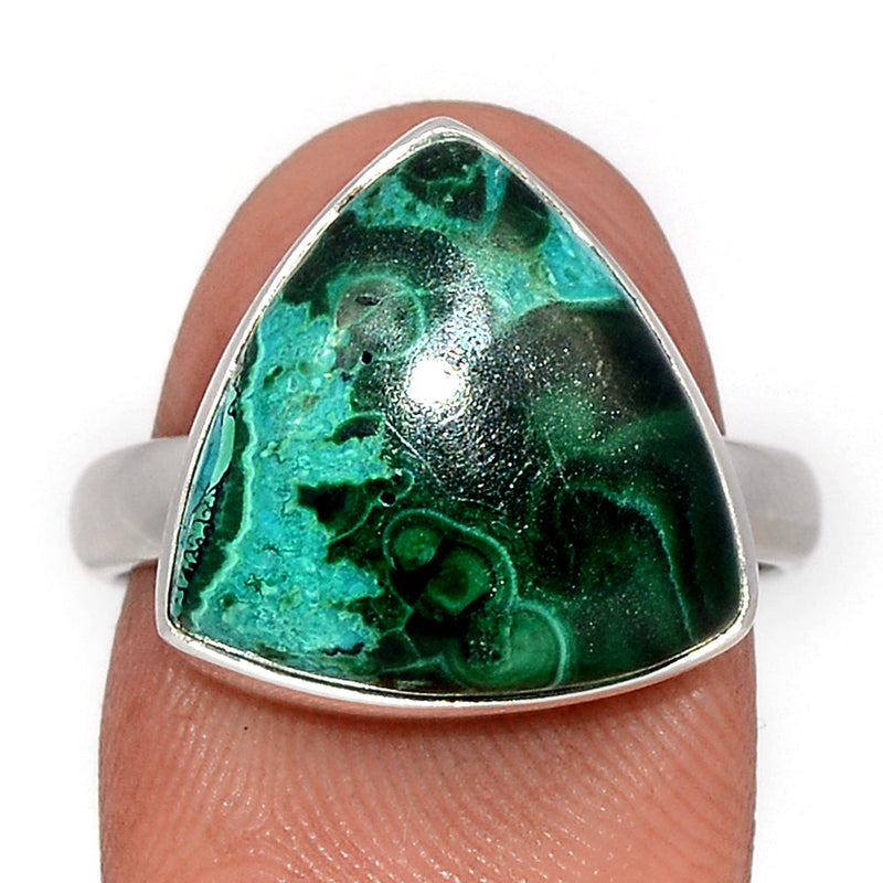 Malachite In Chrysocolla Ring - MICR1473