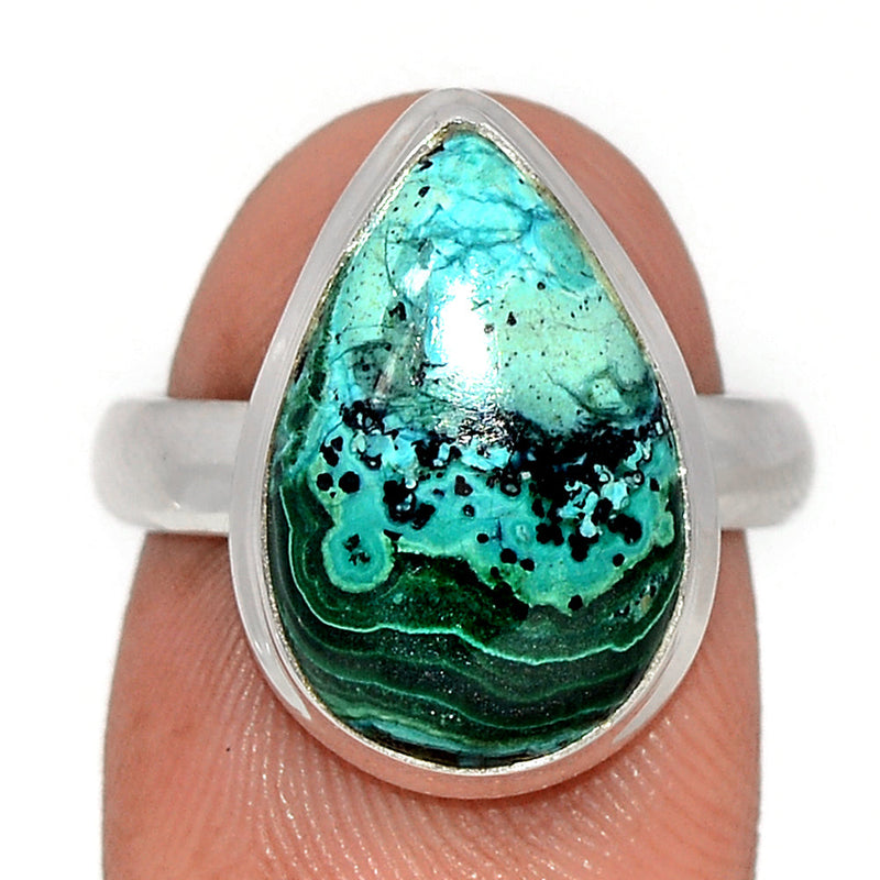 Malachite In Chrysocolla Ring - MICR1477