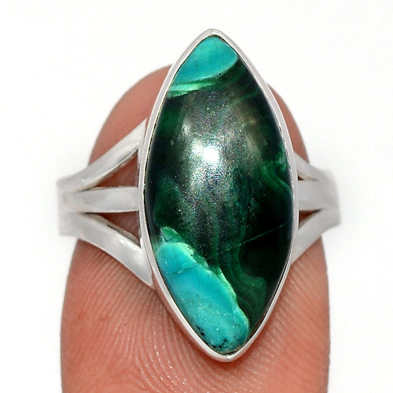 Malachite In Chrysocolla Ring - MICR1478