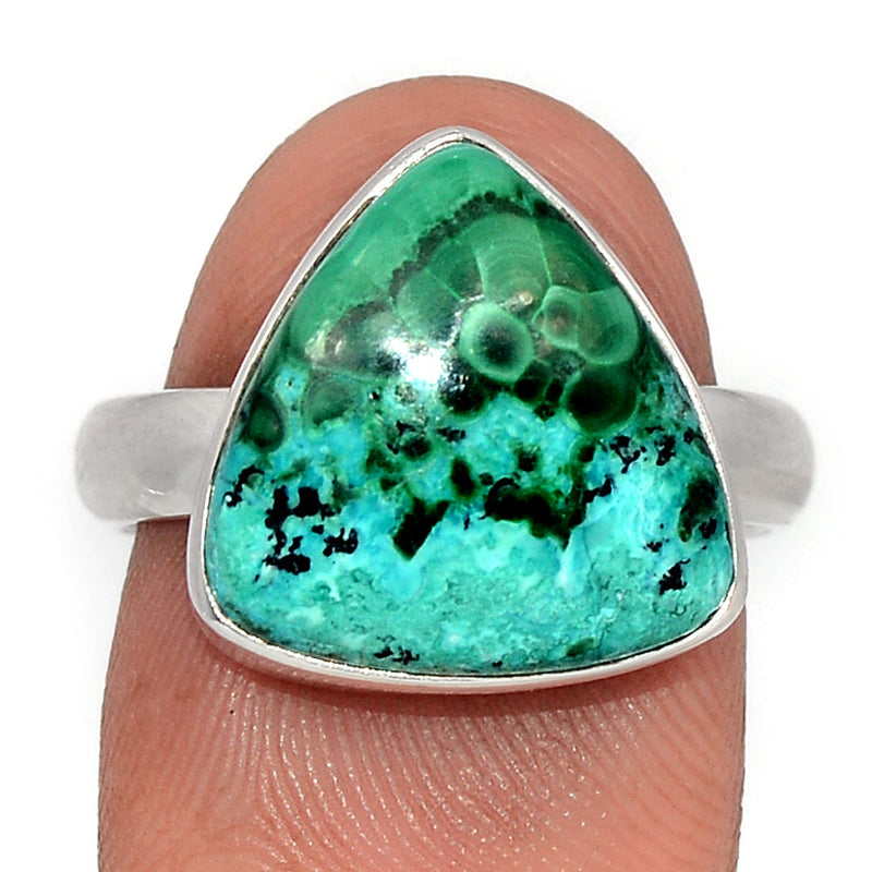 Malachite In Chrysocolla Ring - MICR1486