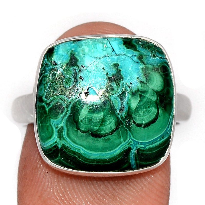 Malachite In Chrysocolla Ring - MICR1488