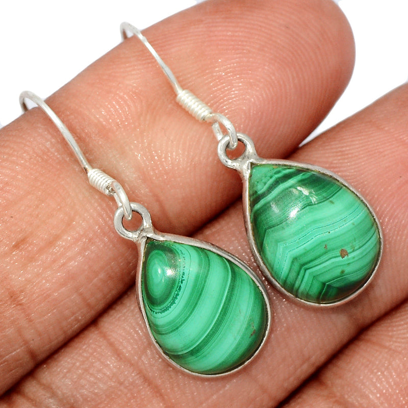 1.3" Malachite Earrings - MLAE1796