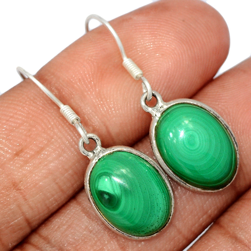 1.3" Malachite Earrings - MLAE1835