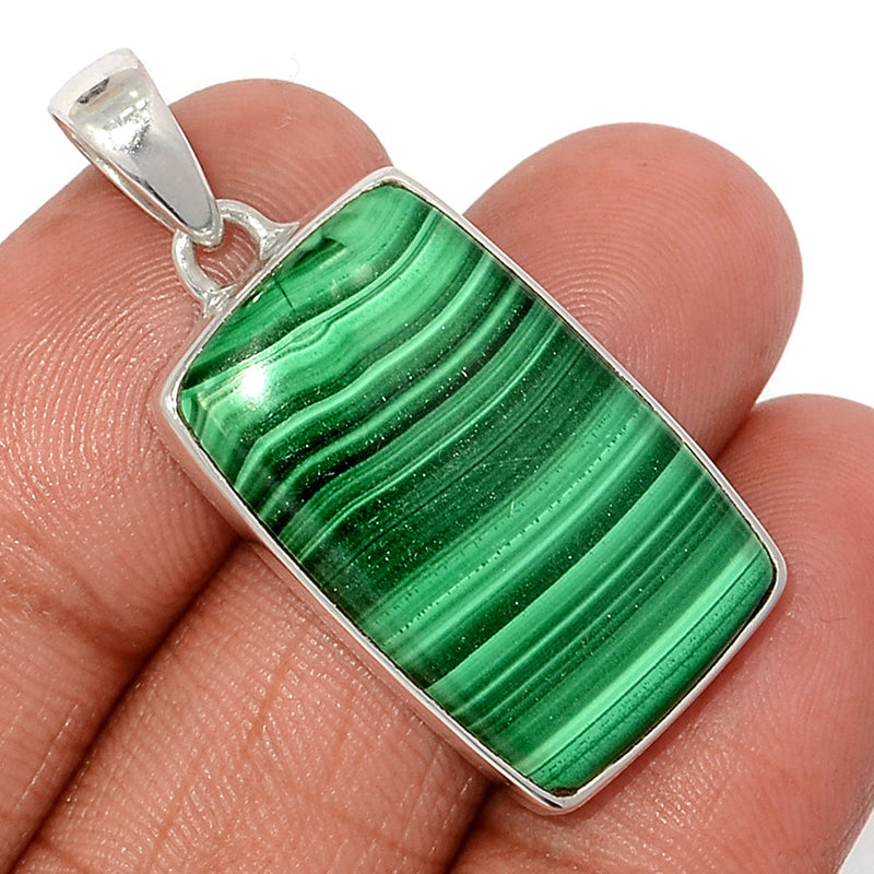 1.5" Malachite Pendants - MLAP3326