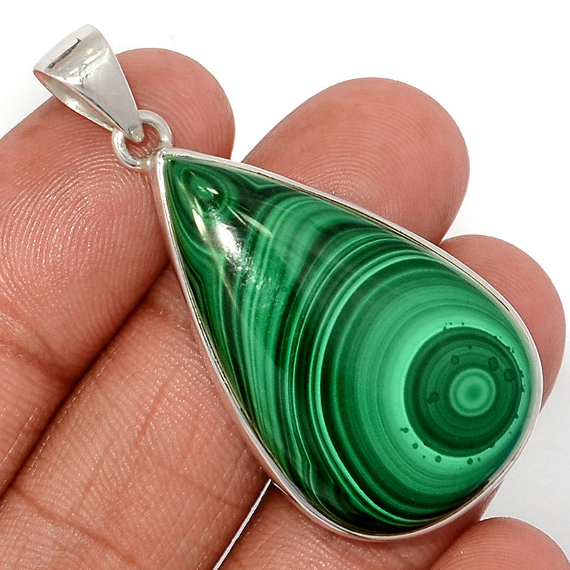 1.8" Malachite Pendants - MLAP3327