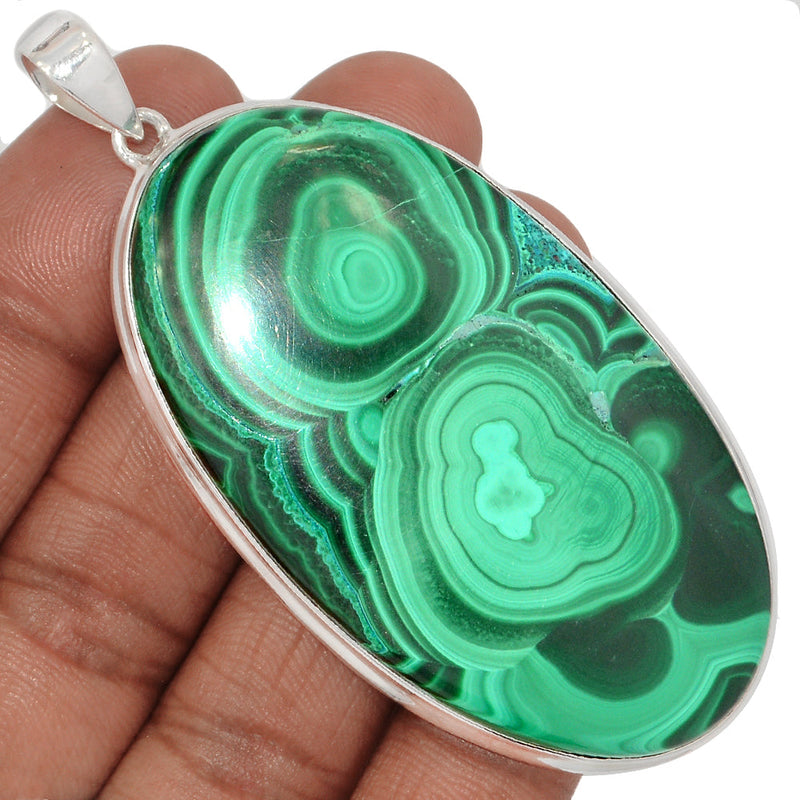 3" Extra Large - Malachite Pendants - MLAP3332