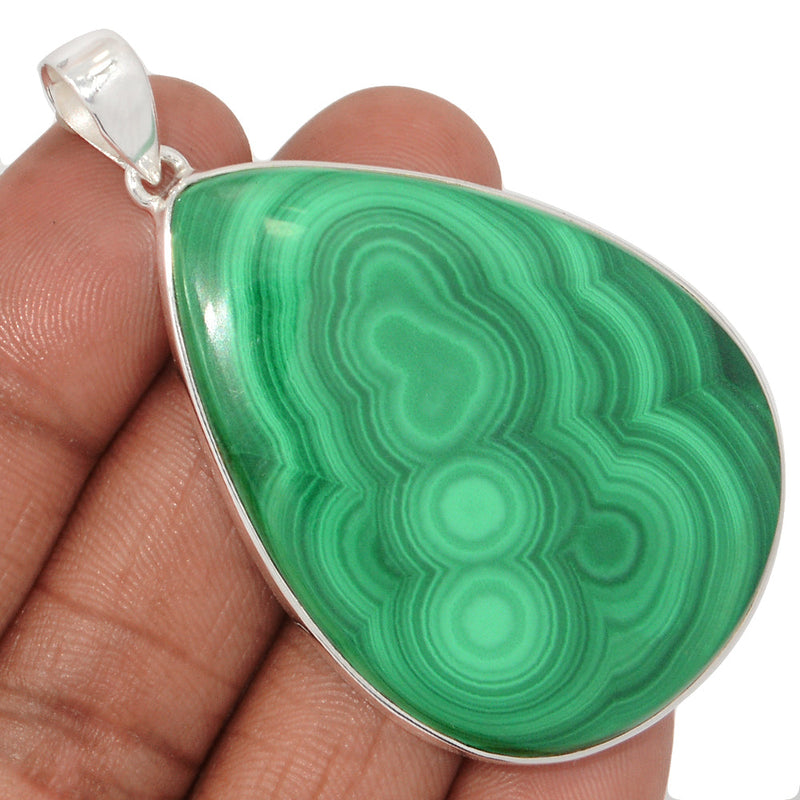 2.5" Extra Large - Malachite Pendants - MLAP3334