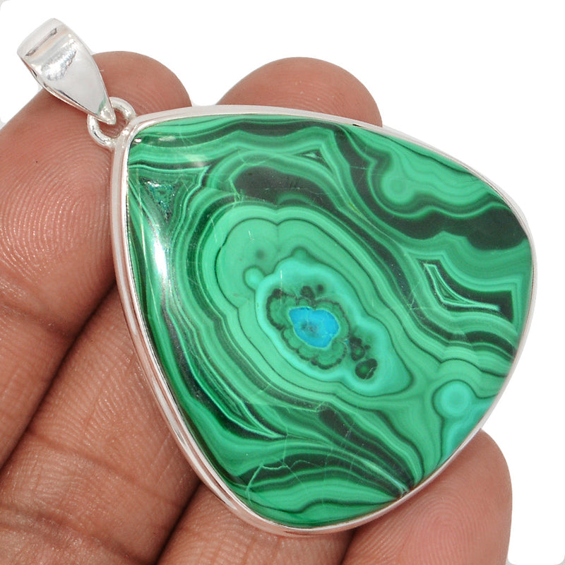 2.1" Extra Large - Malachite Pendants - MLAP3336