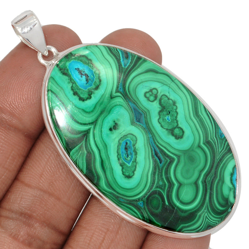 2.6" Extra Large - Malachite Pendants - MLAP3337