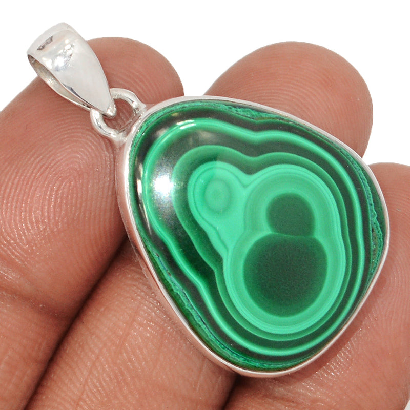 1.5" Malachite Pendants - MLAP3371