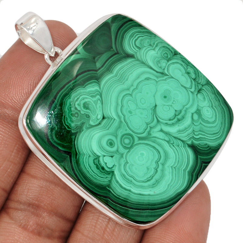 2.2" Extra Large - Malachite Pendants - MLAP3373