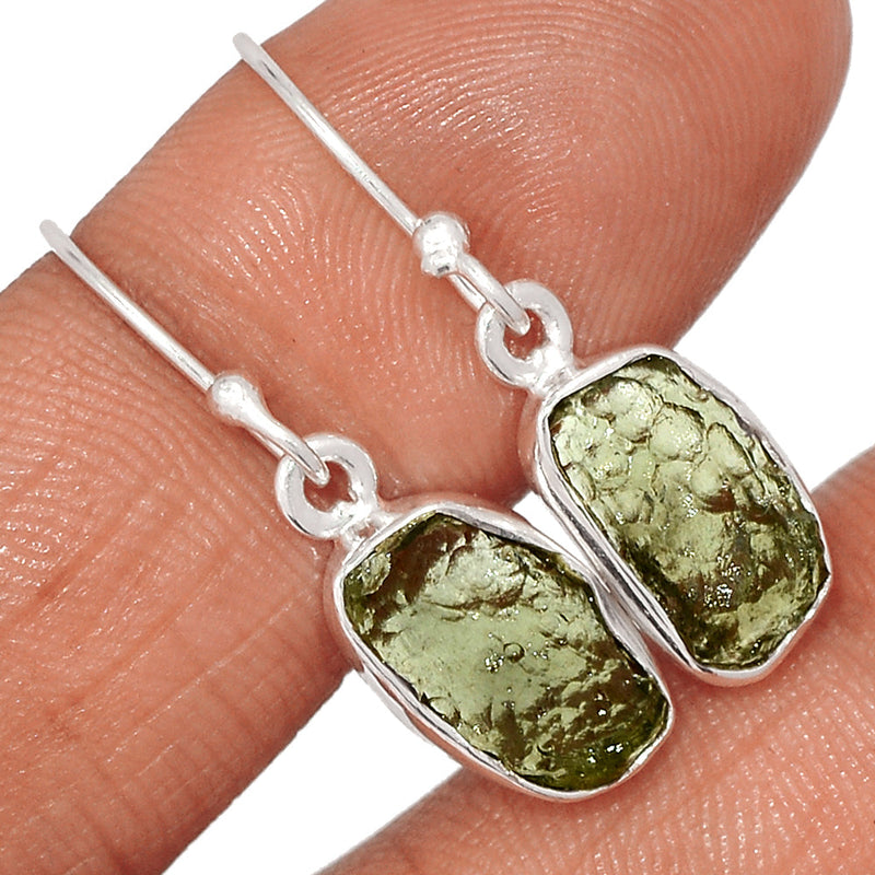 1.2" Moldavite Earrings - MLDE250