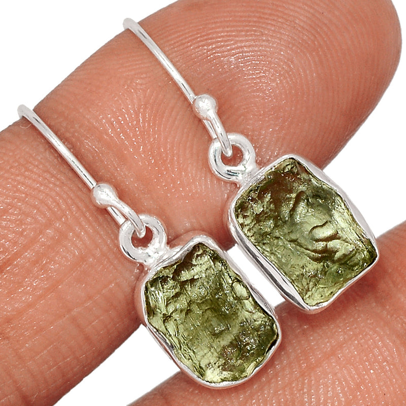 1.1" Moldavite Earrings - MLDE255