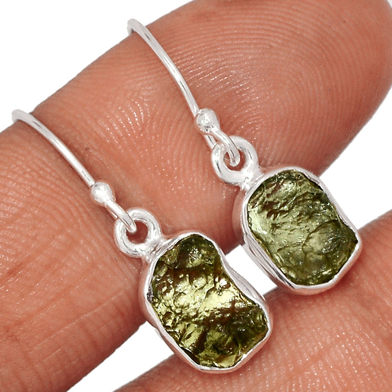 1.1" Moldavite Earrings - MLDE261