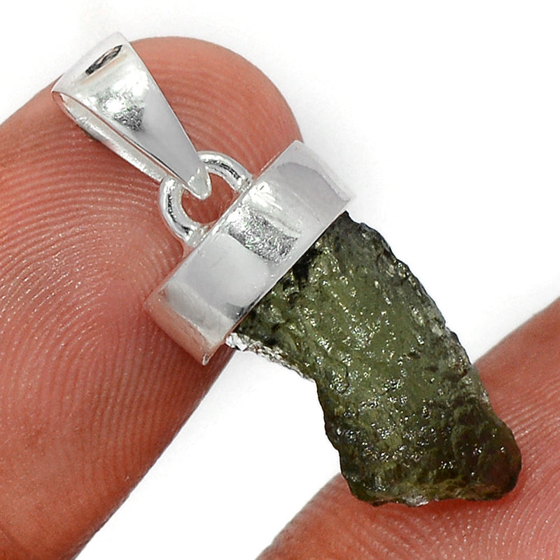 1.1" Moldavite Pendants - MLDP617