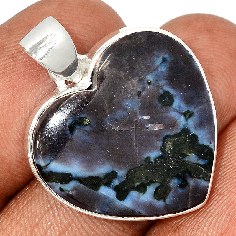 1.2" Heart - Mystic Merlinite Crystal Pendants - MMCP406