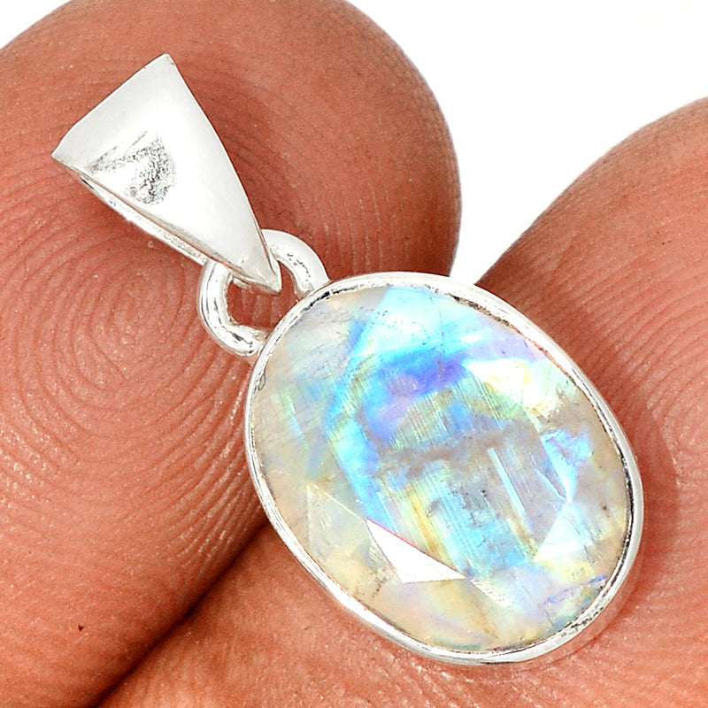 1" Moonstone Faceted Pendants - MNFP1754