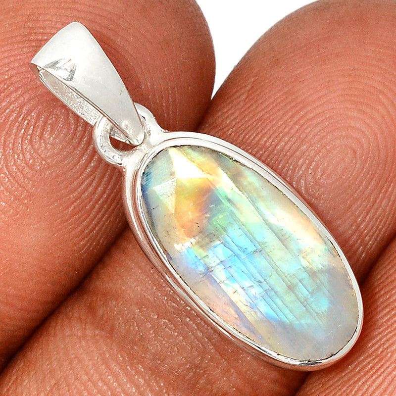 1.1" Moonstone Faceted Pendants - MNFP1761