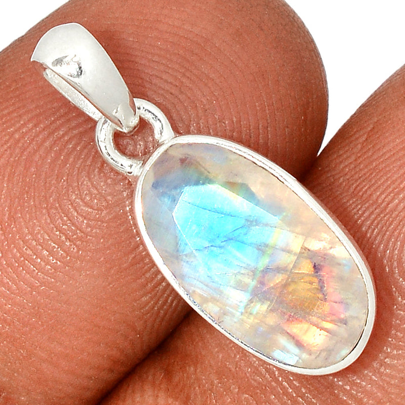 1" Moonstone Faceted Pendants - MNFP1767