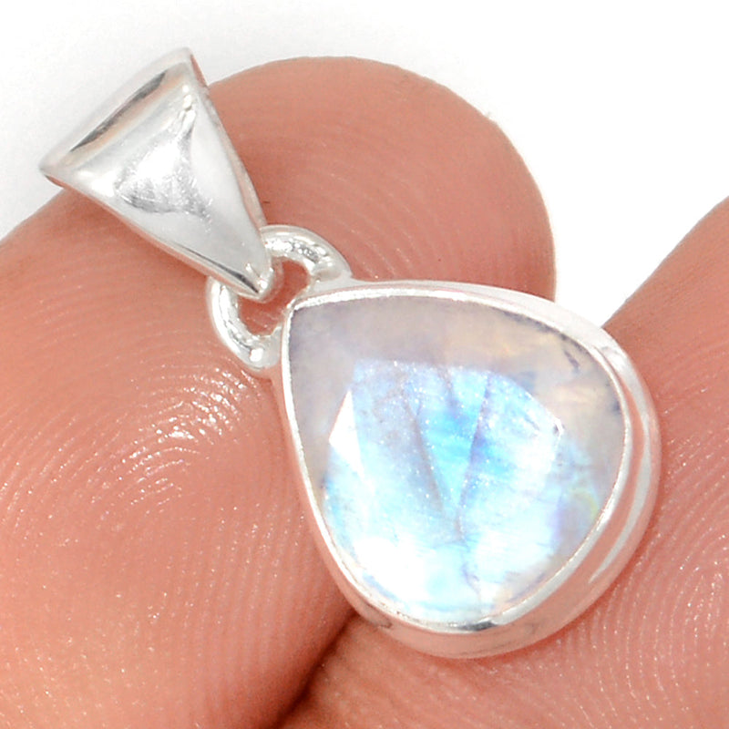 0.8" Rainbow Moonstone Faceted Pendants - MNFP1891