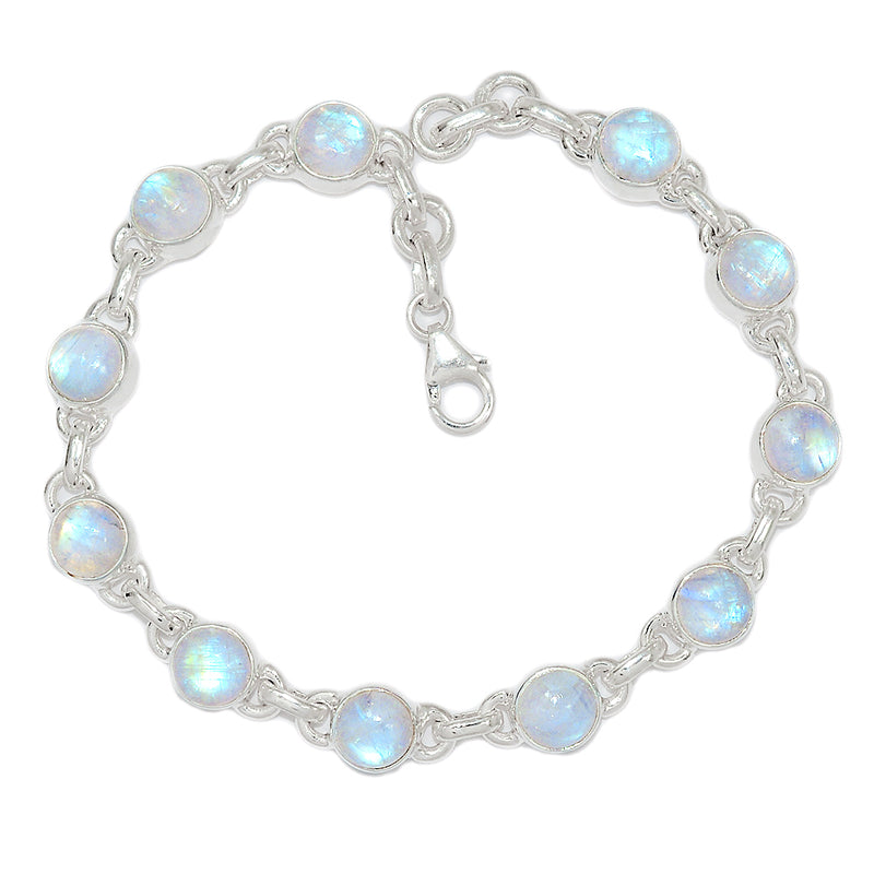 8.5" Rainbow Moonstone Bracelets - MONB580