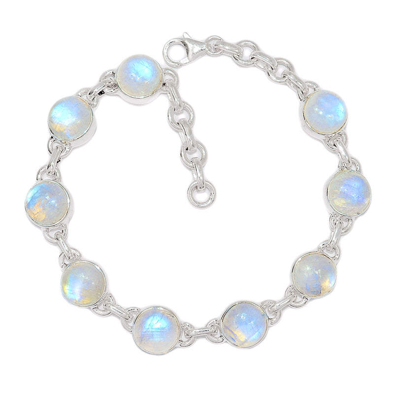 8.7" Rainbow Moonstone Bracelets - MONB594