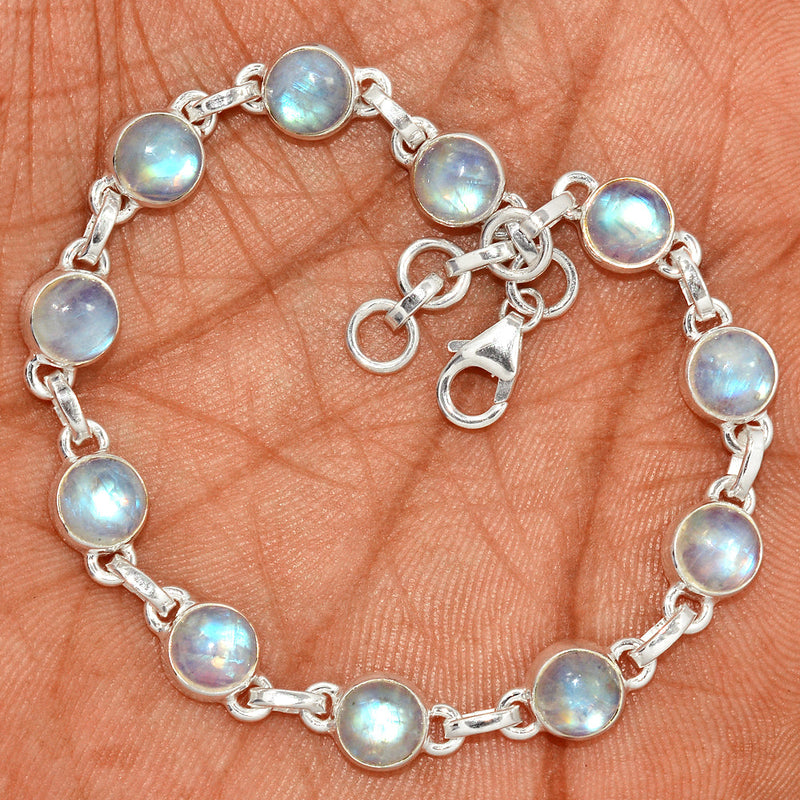 8.5" Rainbow Moonstone Bracelets - MONB740