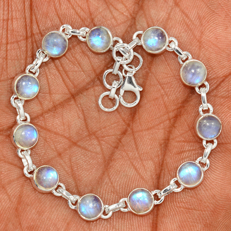 8.5" Rainbow Moonstone Bracelets - MONB741