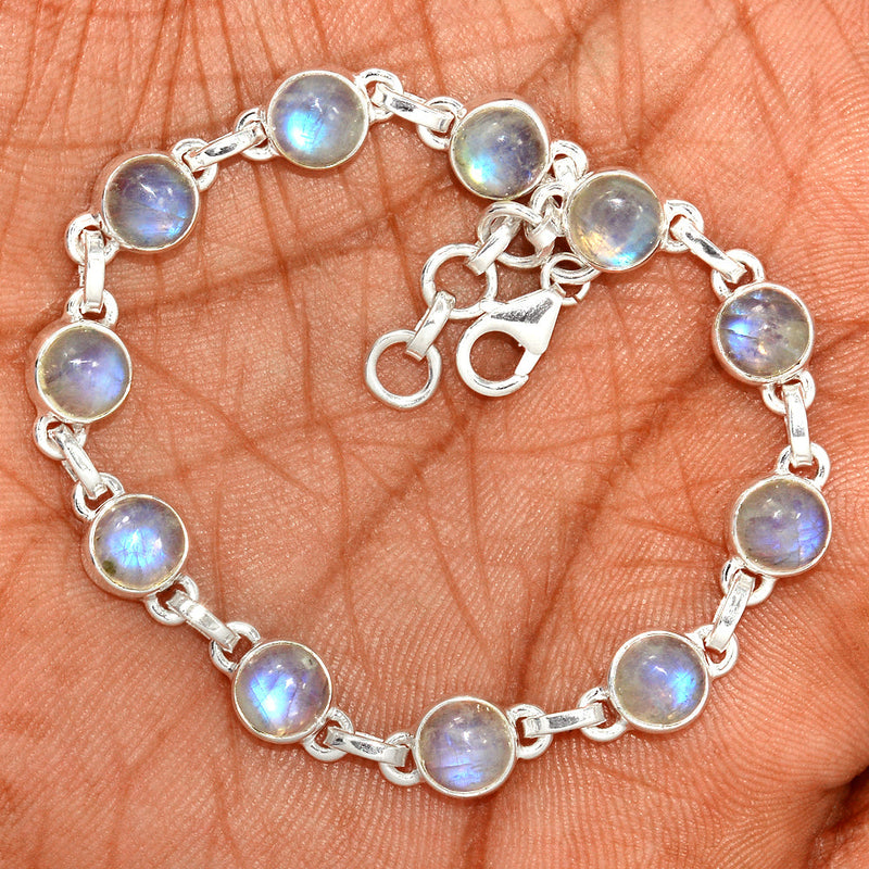 8.5" Rainbow Moonstone Bracelets - MONB746