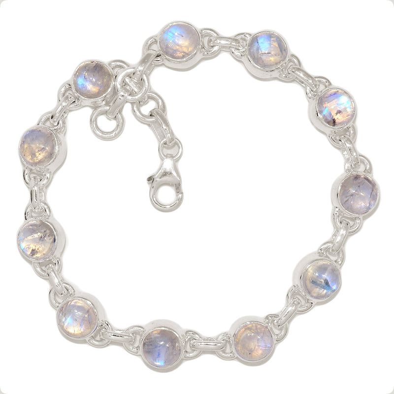 8.6" Rainbow Moonstone Bracelets - MONB750