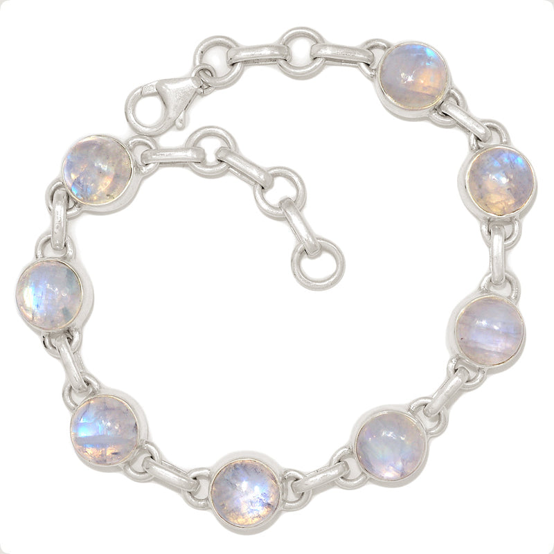 8.1" Rainbow Moonstone Bracelets - MONB755