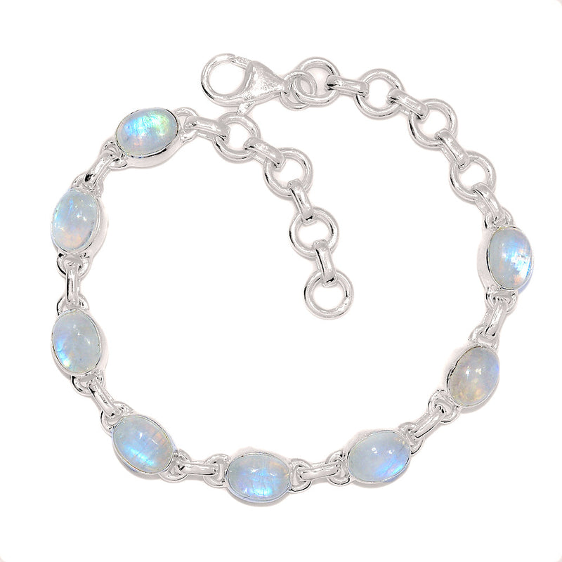 8.3" Rainbow Moonstone Bracelets - MONB758