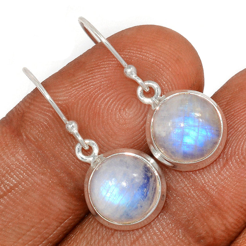 1.1" Rainbow Moonstone Earrings - MONE3377