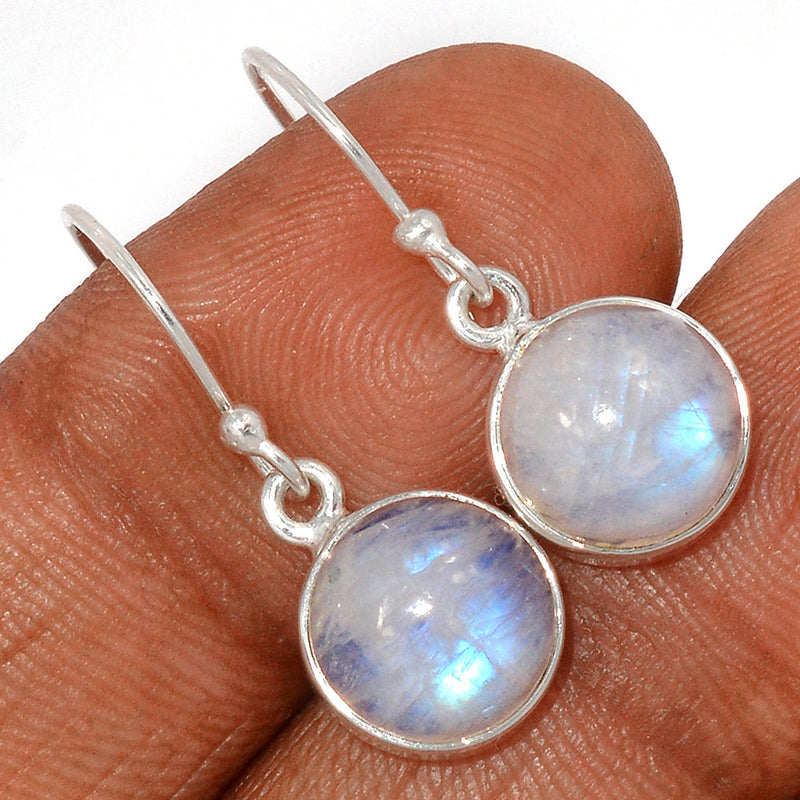 1.1" Rainbow Moonstone Earrings - MONE3380