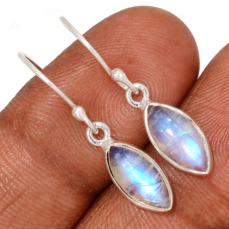 1.2" Rainbow Moonstone Earrings - MONE3389