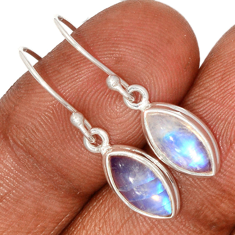 1.2" Rainbow Moonstone Earrings - MONE3392