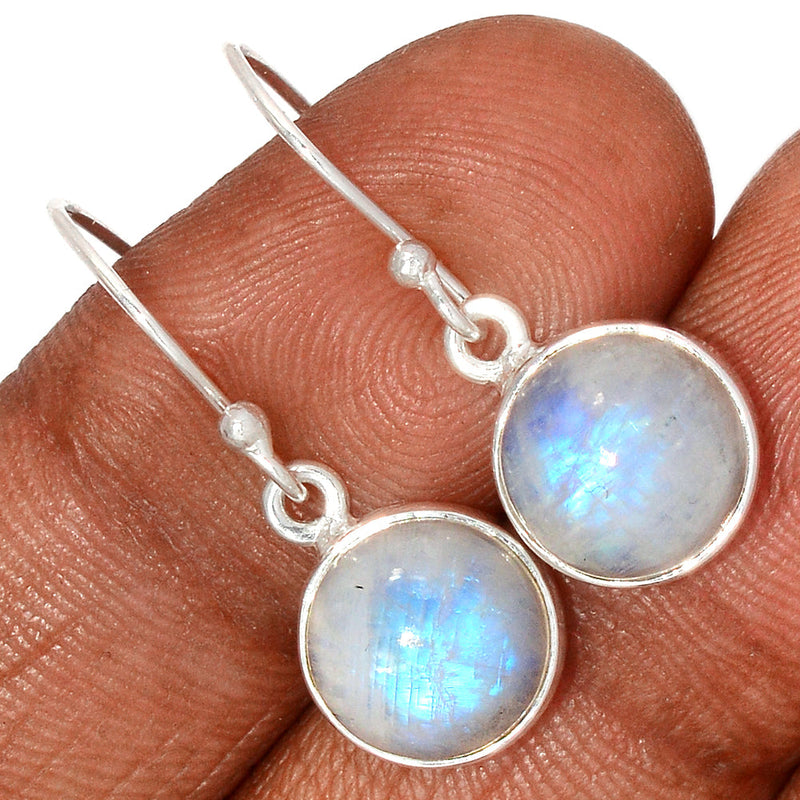 1.1" Rainbow Moonstone Earrings - MONE3403