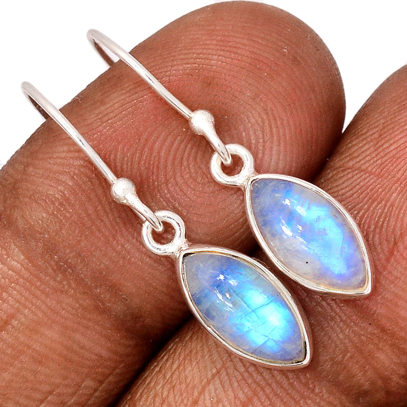 1.2" Rainbow Moonstone Earrings - MONE3473