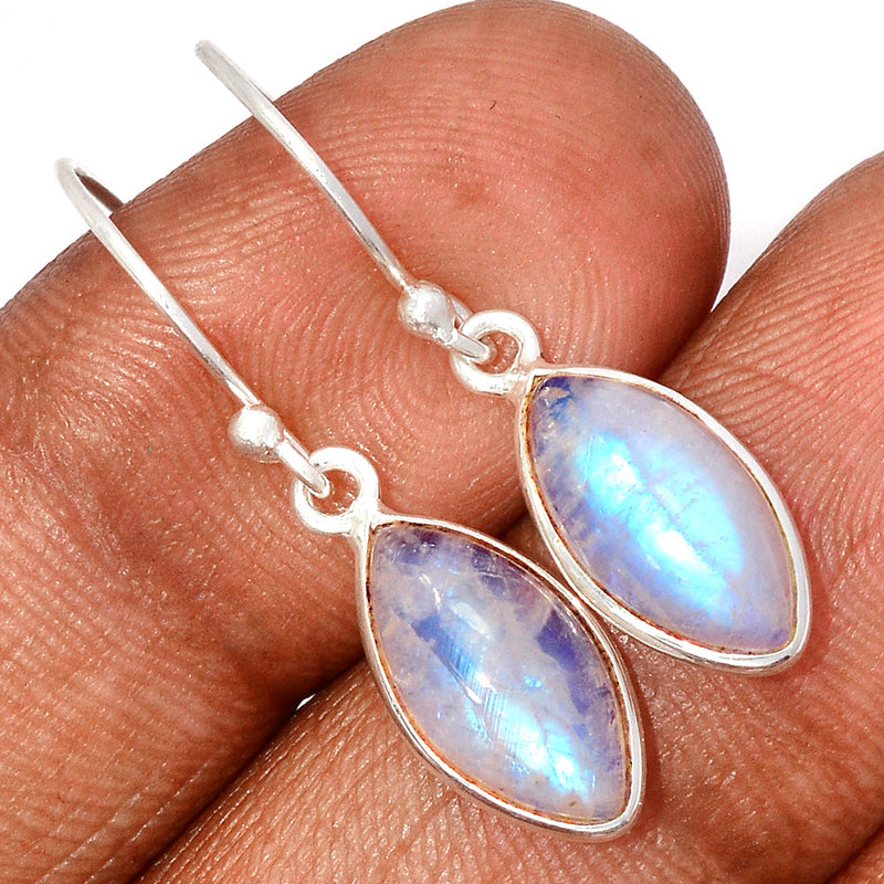 1.2" Rainbow Moonstone Earrings - MONE3560