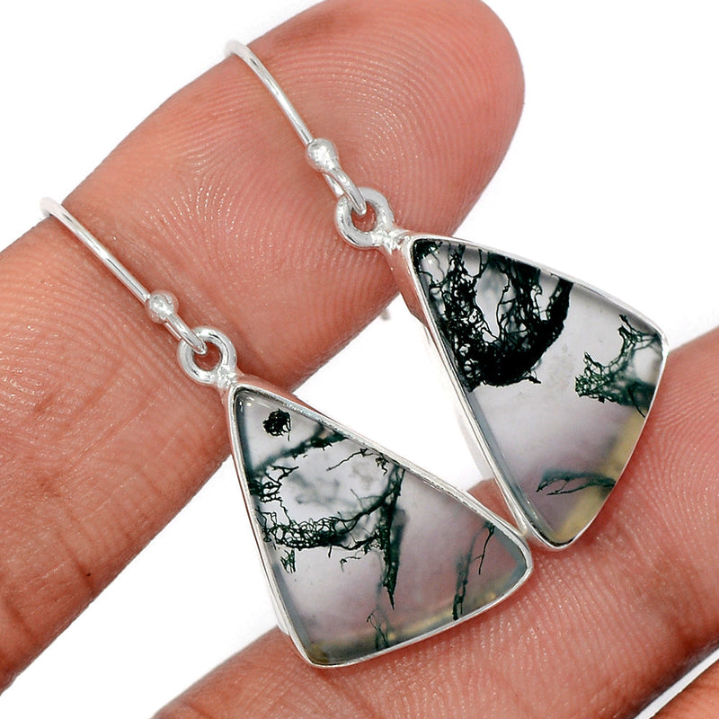 1.5" Moss Agate Earrings - MOSE1462