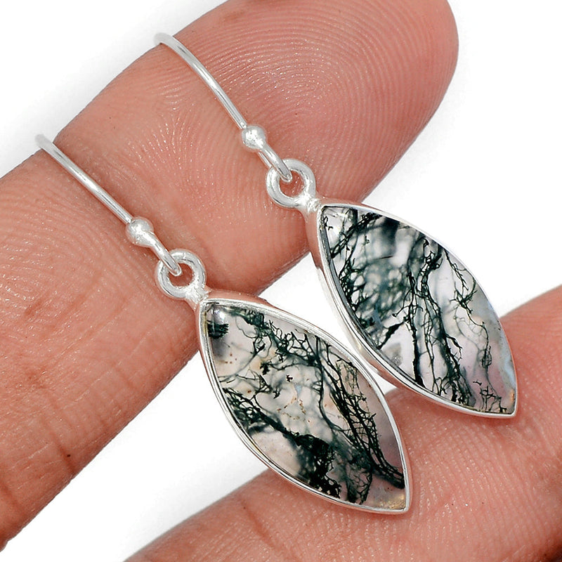 1.5" Moss Agate Earrings - MOSE1474