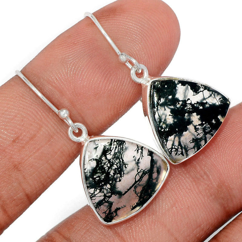 1.2" Moss Agate Earrings - MOSE1479